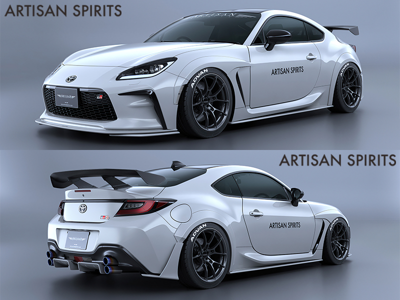 赤いエアロダイナミック車体パーツ ZN8 GR86 MAX ORIDO Racing トランクスポイラー / 品揃え多数の