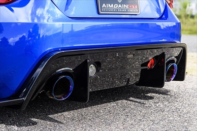 BRZ ZC6 リアサイドアンダースポイラー 持込取付 BRZ ZC6 HKSマフラー STIリヤサイドアンダースポイラー